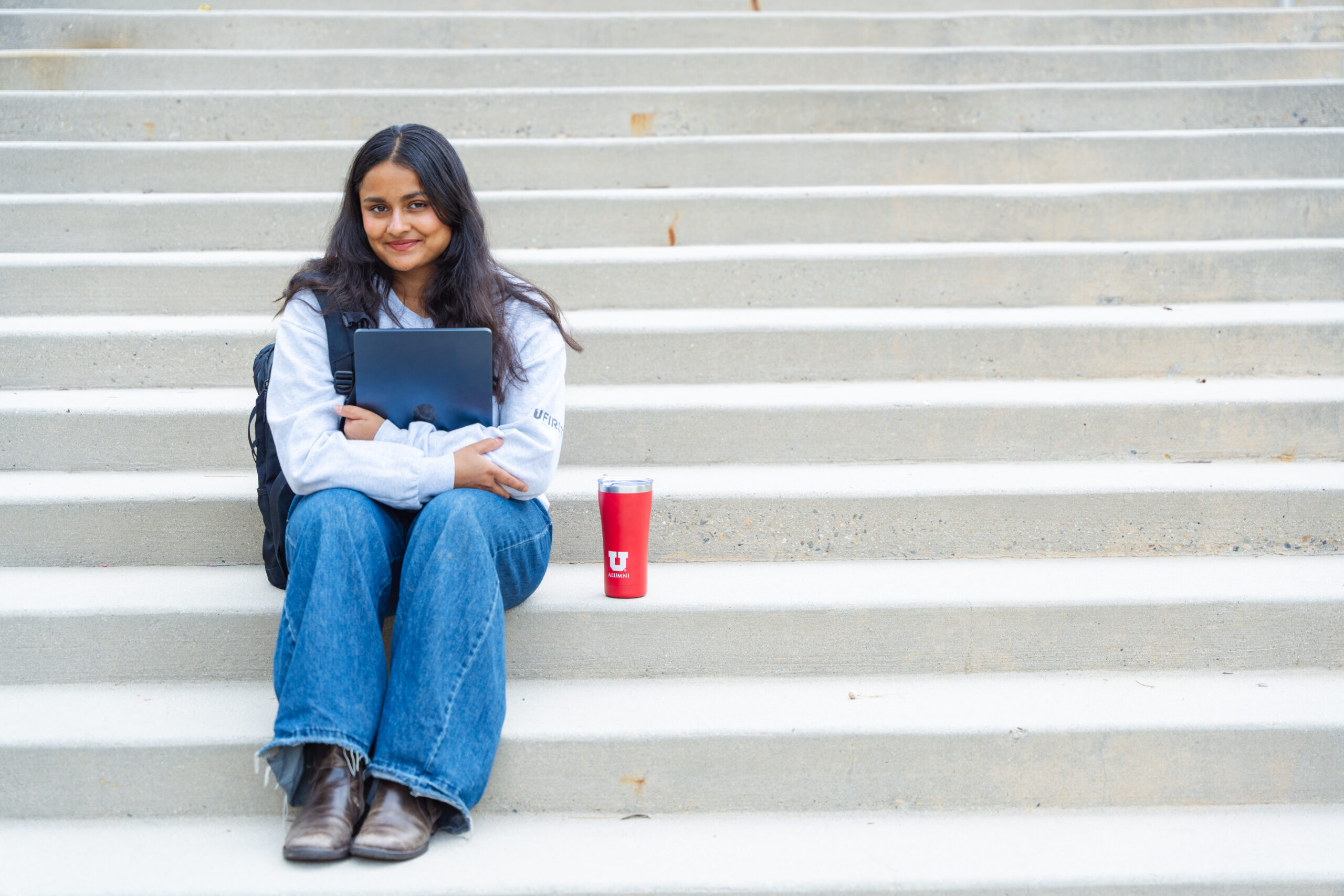 A photo of Vibha on the U off U campus