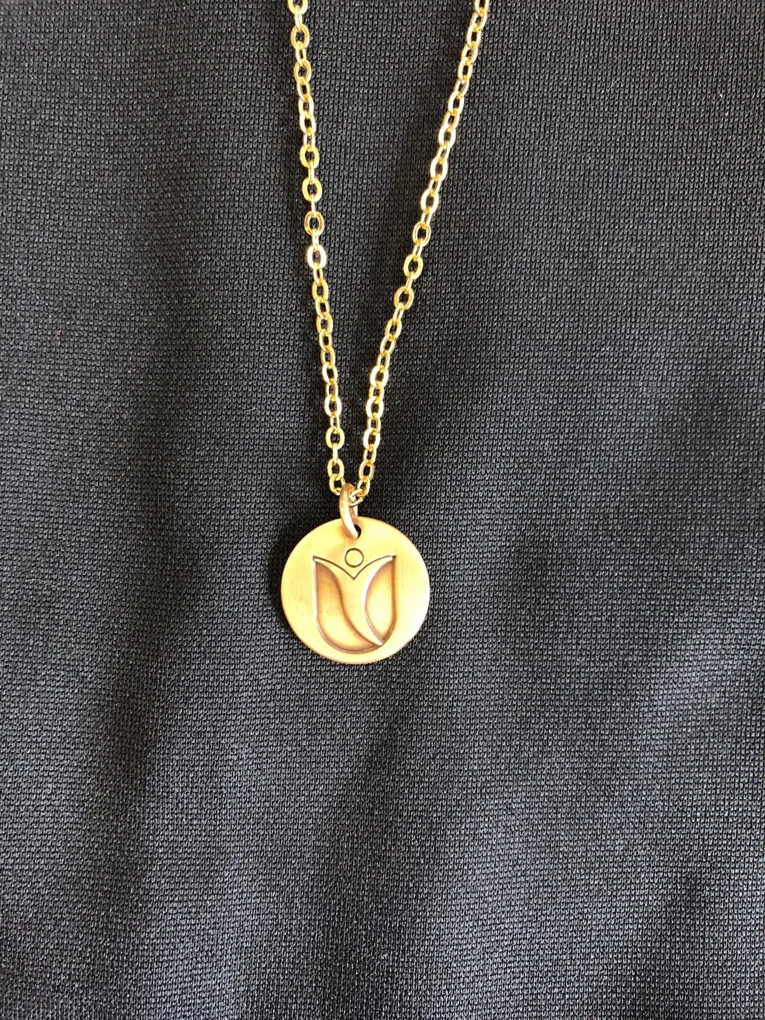 Gold Tanner Tulip necklace